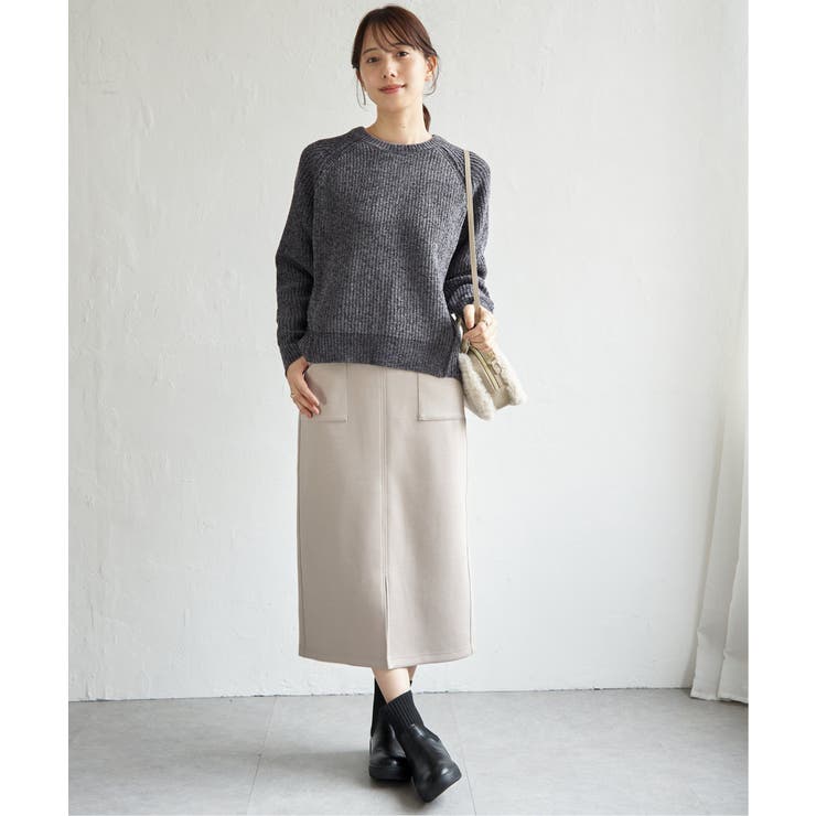 畦編みモールニットプルオーバー | ikka  | 詳細画像7 