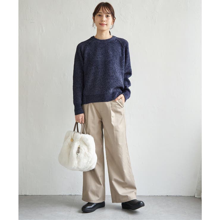 畦編みモールニットプルオーバー | ikka  | 詳細画像15 