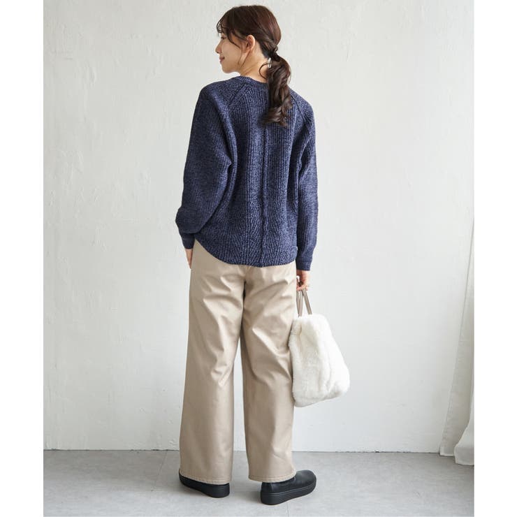 畦編みモールニットプルオーバー | ikka  | 詳細画像17 