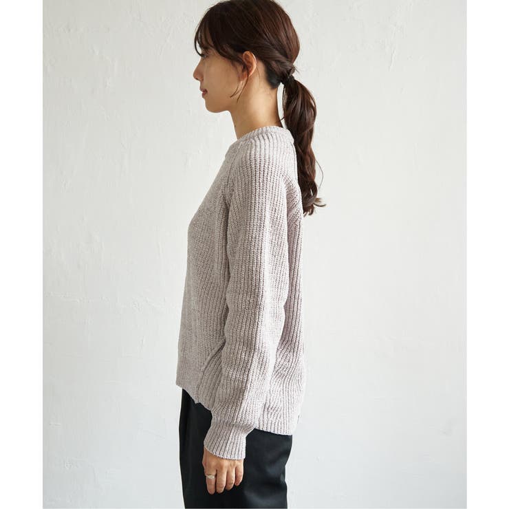 畦編みモールニットプルオーバー | ikka  | 詳細画像18 