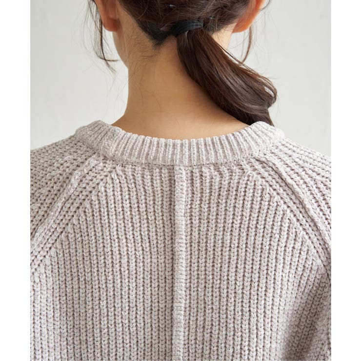 畦編みモールニットプルオーバー | ikka  | 詳細画像25 