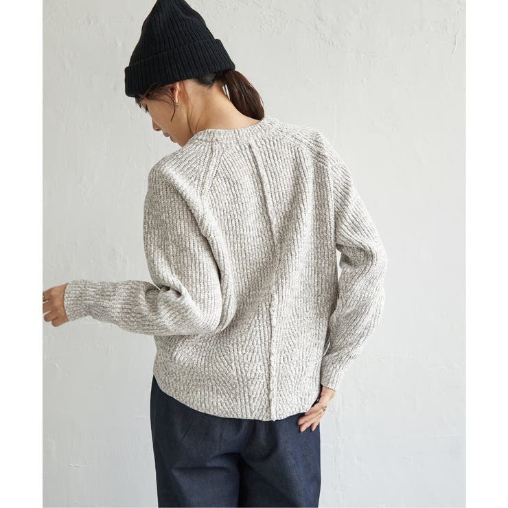 畦編みモールニットプルオーバー | ikka  | 詳細画像3 