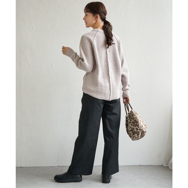 畦編みモールニットプルオーバー | ikka  | 詳細画像5 