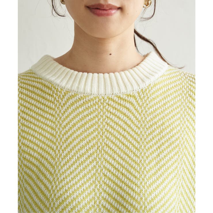 【お得だ値】ヘリンボン柄ニットプルオーバー | ikka  | 詳細画像26 