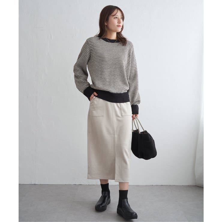 幾何ジャガードニットプルオーバー | ikka  | 詳細画像9 