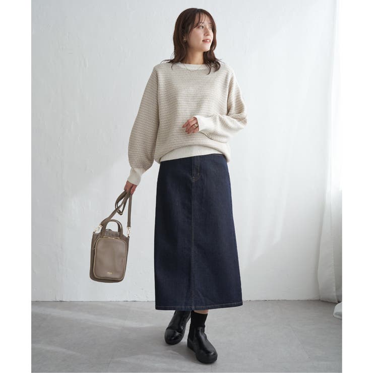 幾何ジャガードニットプルオーバー | ikka  | 詳細画像16 