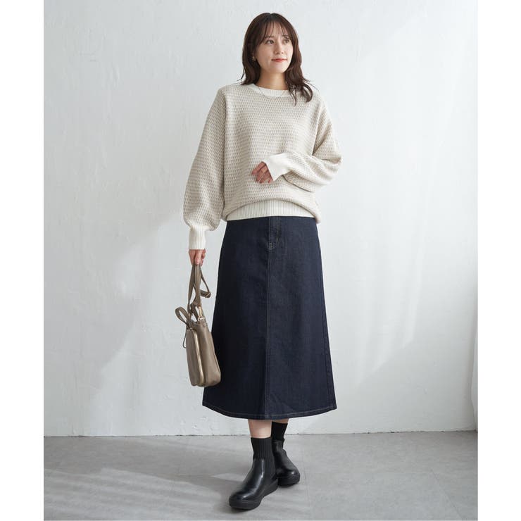 幾何ジャガードニットプルオーバー | ikka  | 詳細画像17 