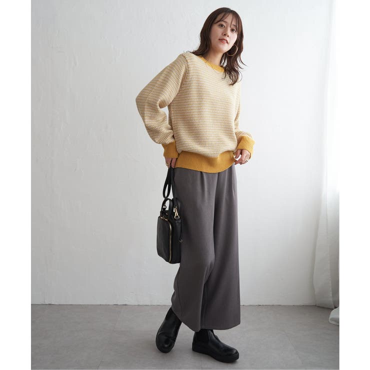 幾何ジャガードニットプルオーバー | ikka  | 詳細画像20 