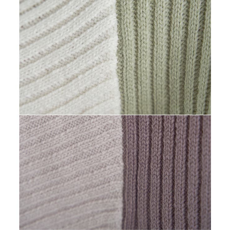 袖配色ワイドリブニットプルオーバー | ikka  | 詳細画像40 