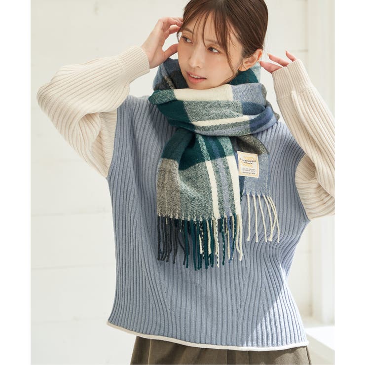 袖配色ワイドリブニットプルオーバー | ikka  | 詳細画像4 