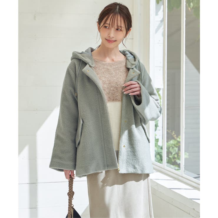 【雑誌InRed1月号掲載】ブークレーフェザー切り替えニットプルオーバー | ikka  | 詳細画像8 