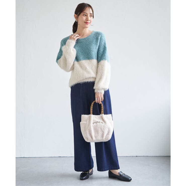 【雑誌InRed1月号掲載】ブークレーフェザー切り替えニットプルオーバー | ikka  | 詳細画像28 