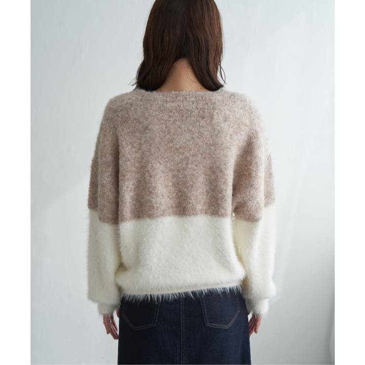 【雑誌InRed1月号掲載】ブークレーフェザー切り替えニットプルオーバー | ikka  | 詳細画像33 