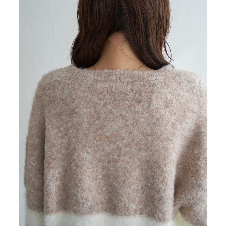 【雑誌InRed1月号掲載】ブークレーフェザー切り替えニットプルオーバー | ikka  | 詳細画像36 