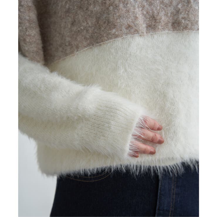 【雑誌InRed1月号掲載】ブークレーフェザー切り替えニットプルオーバー | ikka  | 詳細画像37 