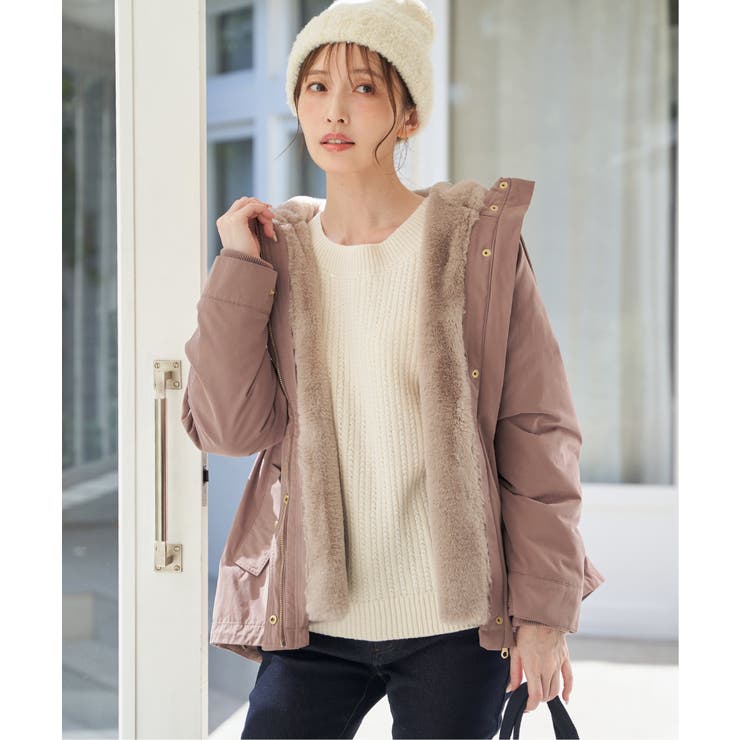 肩ボタン変形リブニットプルオーバー | ikka  | 詳細画像6 