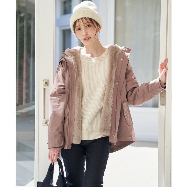 肩ボタン変形リブニットプルオーバー | ikka  | 詳細画像7 