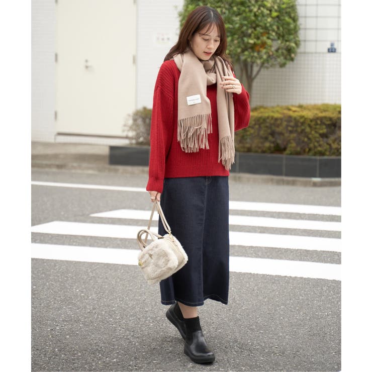 肩ボタン変形リブニットプルオーバー | ikka  | 詳細画像13 