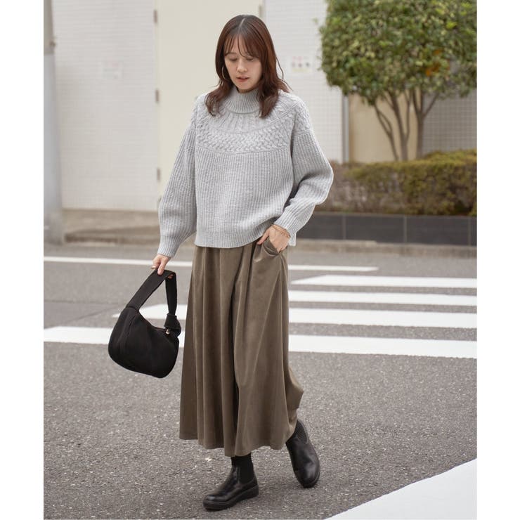 求心編みニットプルオーバー | ikka  | 詳細画像11 