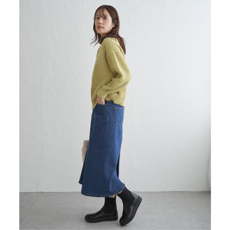 求心編みニットプルオーバー | ikka  | 詳細画像18 