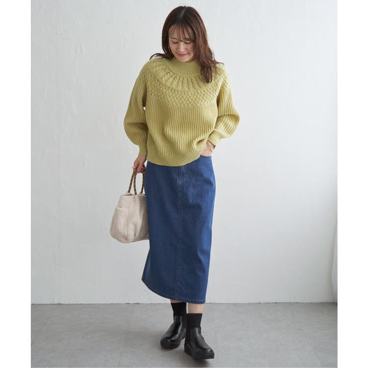 求心編みニットプルオーバー | ikka  | 詳細画像19 