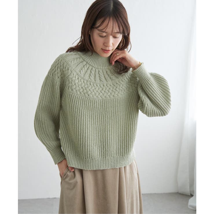 求心編みニットプルオーバー | ikka  | 詳細画像20 