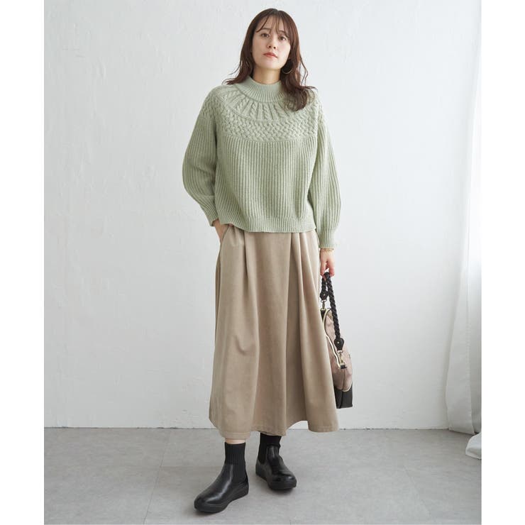求心編みニットプルオーバー | ikka  | 詳細画像21 
