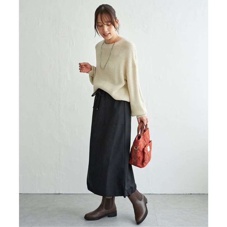ラメスパンコールニットプルオーバー | ikka  | 詳細画像15 