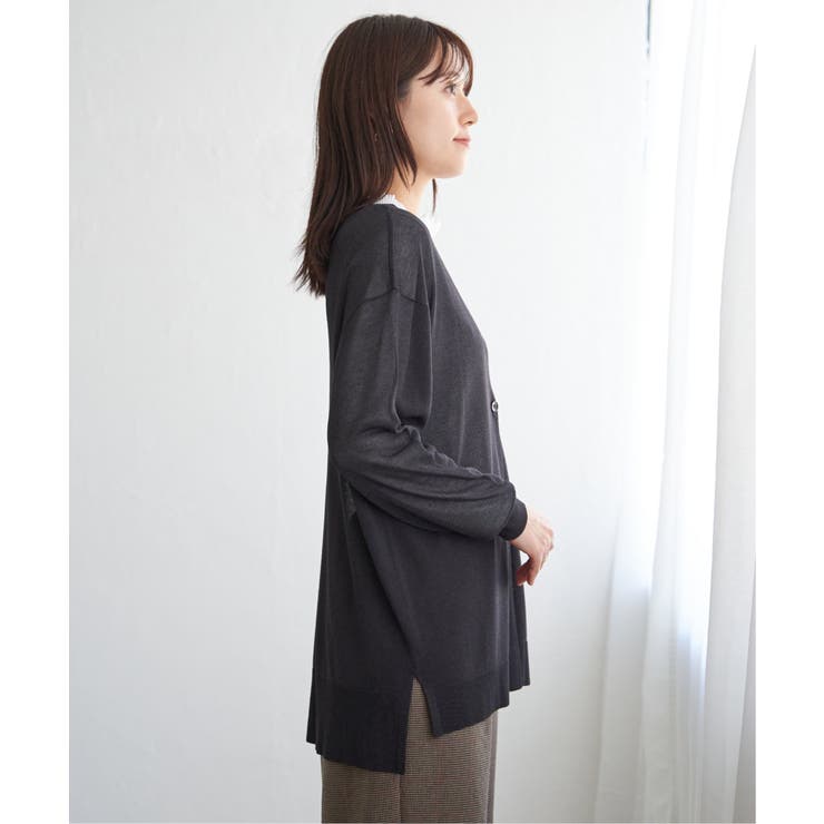 洗える針抜きカーディガン | ikka  | 詳細画像13 