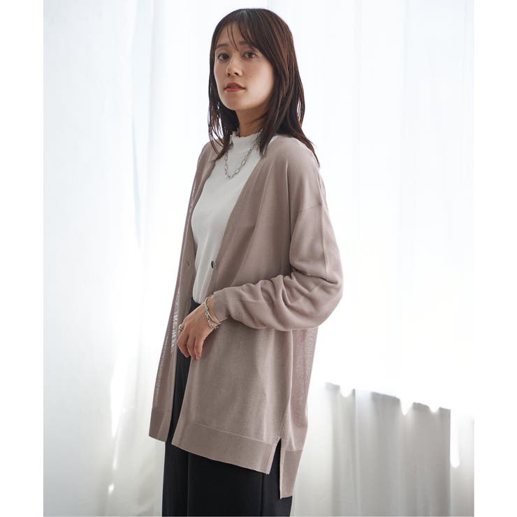 洗える針抜きカーディガン | ikka  | 詳細画像2 