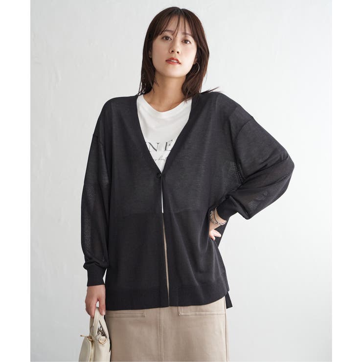 洗える針抜きカーディガン | ikka  | 詳細画像5 