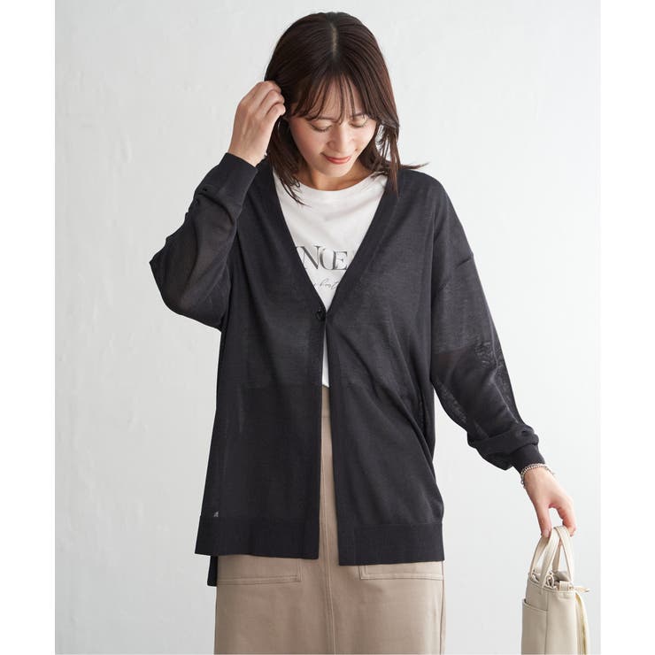 洗える針抜きカーディガン | ikka  | 詳細画像6 