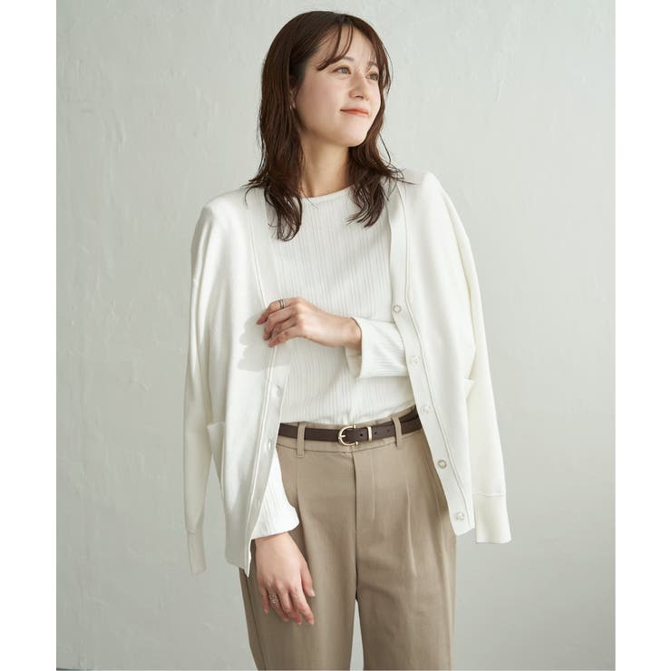 【UVケア／毛玉防止】コットンMIXニットカーディガン | ikka  | 詳細画像13 