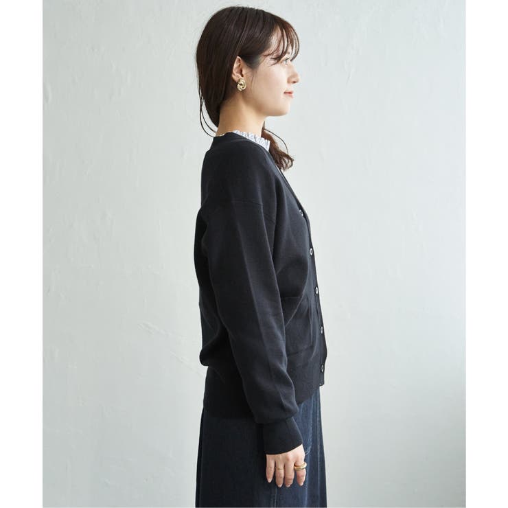 【UVケア／毛玉防止】コットンMIXニットカーディガン | ikka  | 詳細画像21 