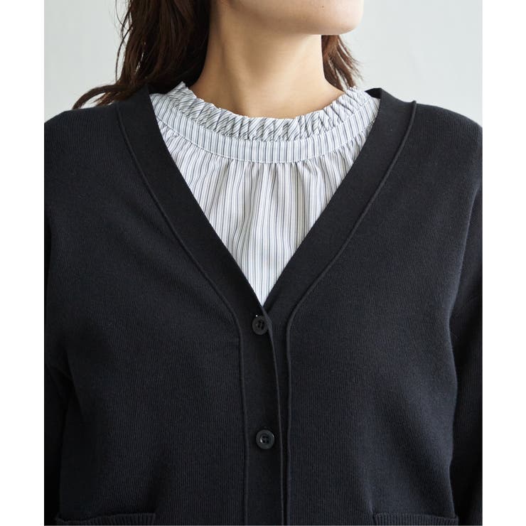 【UVケア／毛玉防止】コットンMIXニットカーディガン | ikka  | 詳細画像27 
