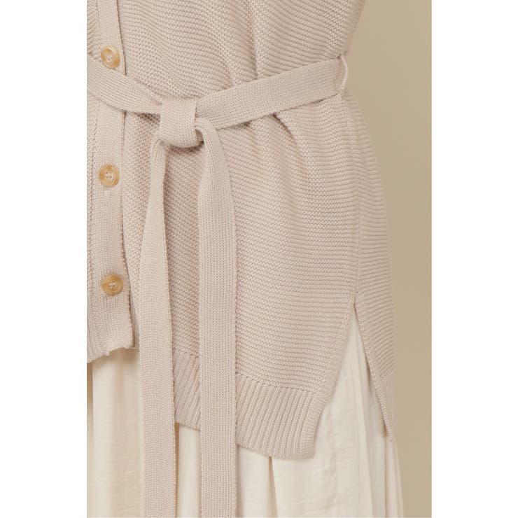 ベルト付きニットカーディガン | ikka  | 詳細画像10 