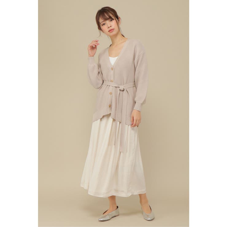 ベルト付きニットカーディガン | ikka  | 詳細画像13 