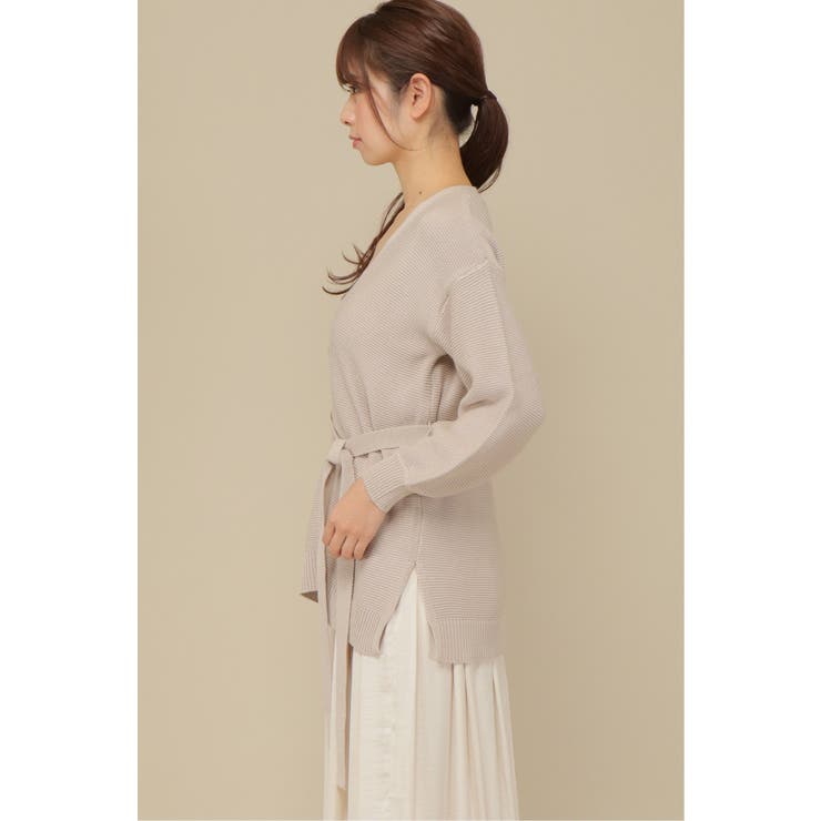 ベルト付きニットカーディガン | ikka  | 詳細画像5 