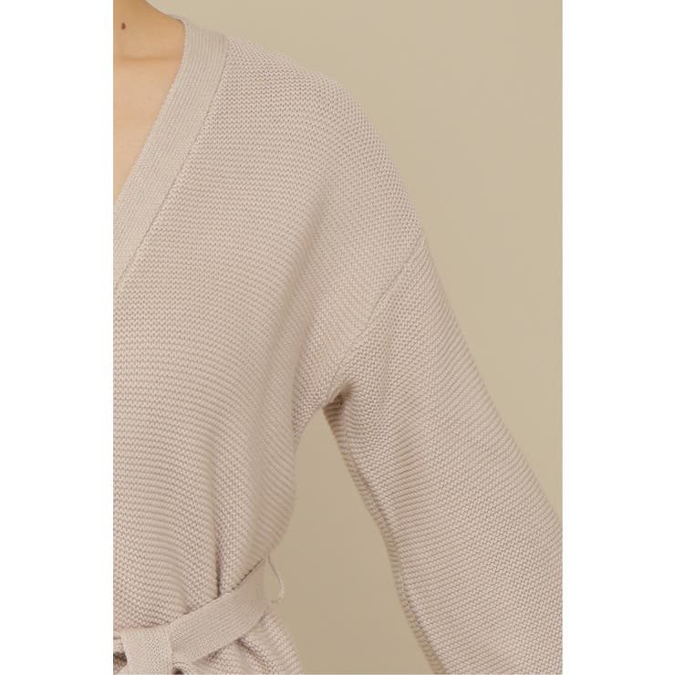 ベルト付きニットカーディガン | ikka  | 詳細画像8 