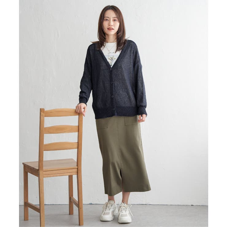 ブークレーＶネックカーディガン | ikka  | 詳細画像11 