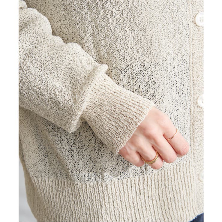 ブークレーＶネックカーディガン | ikka  | 詳細画像17 