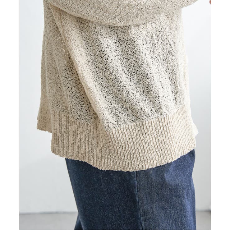 ブークレーＶネックカーディガン | ikka  | 詳細画像18 