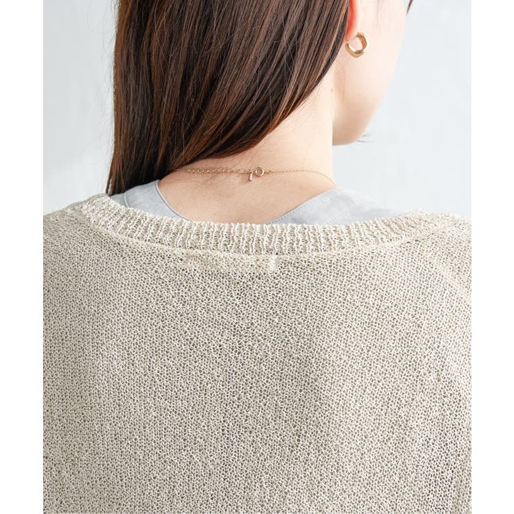 ブークレーＶネックカーディガン | ikka  | 詳細画像20 