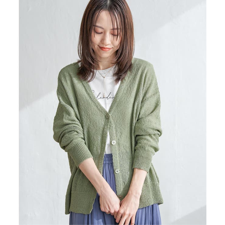 ブークレーＶネックカーディガン | ikka  | 詳細画像6 