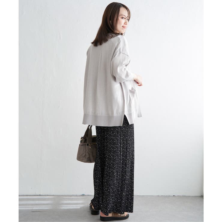 洗えるさらっとVネックカーディガン | ikka  | 詳細画像14 