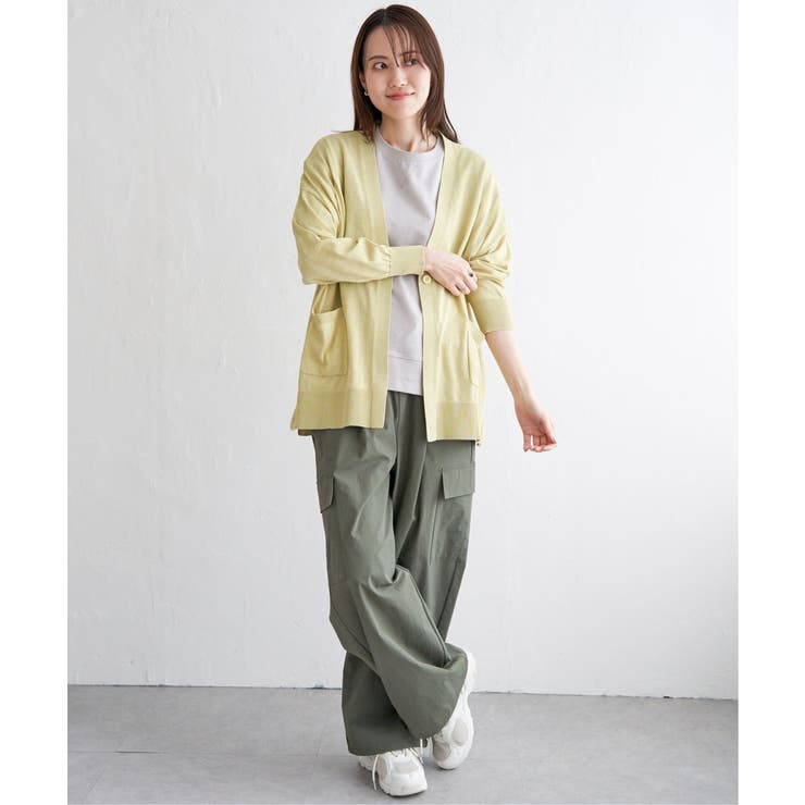 洗えるさらっとVネックカーディガン | ikka  | 詳細画像18 