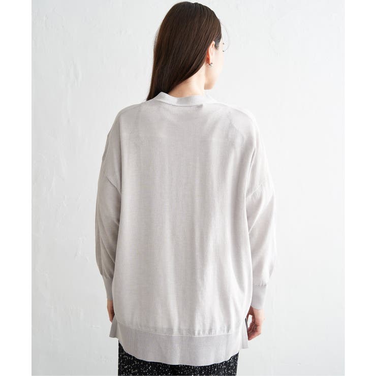 洗えるさらっとVネックカーディガン | ikka  | 詳細画像23 