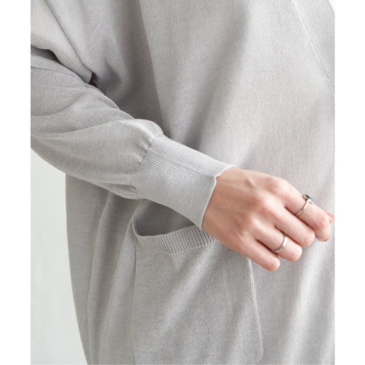 洗えるさらっとVネックカーディガン | ikka  | 詳細画像26 