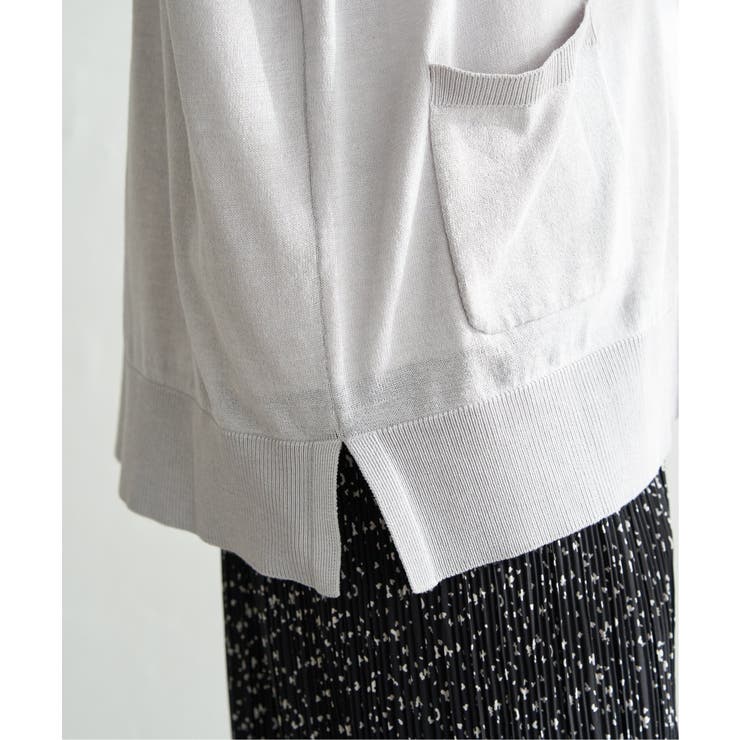洗えるさらっとVネックカーディガン | ikka  | 詳細画像28 