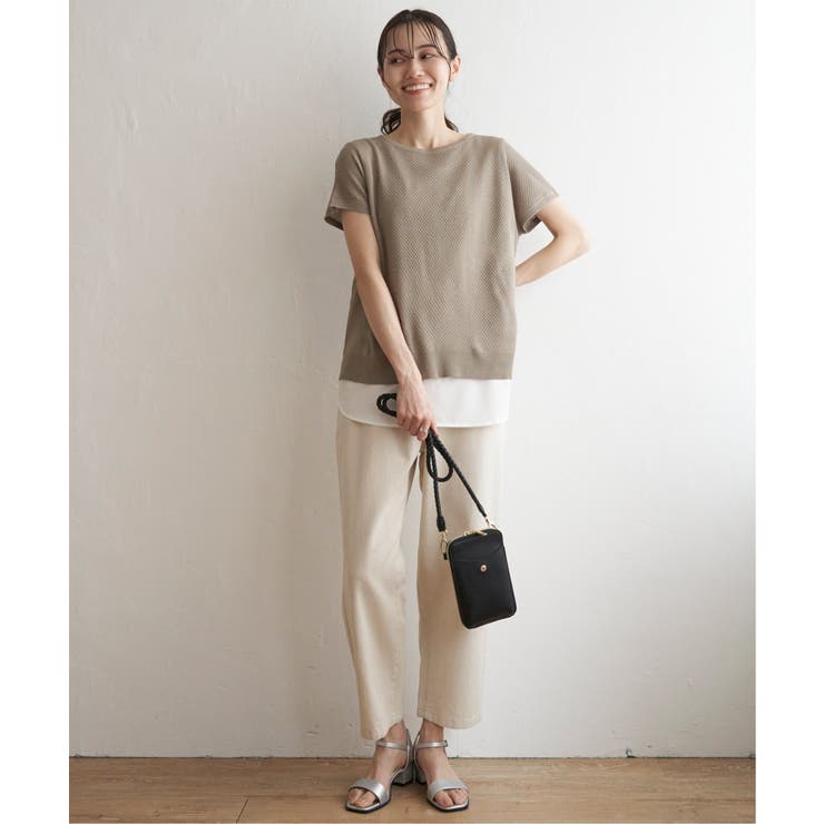 ハニカム柄ニットアンサンブル | ikka  | 詳細画像7 